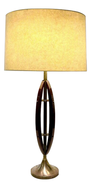 Mid-20 Century Pair of Modernist Architectural Table Lamps, Italy