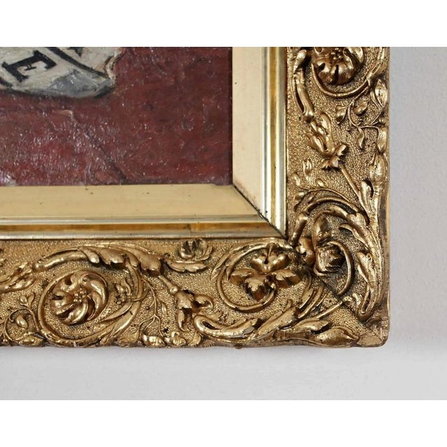 Oil on canvas. Beautiful gilded frame with rich floral decoration. Signature not found. Very good quality of painting\....