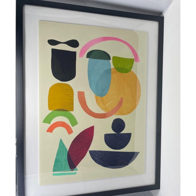 Authentic Wendover Art Group Abstract MCM Giclee Wall Art Global Markings 2 For Sale - Image 9 of 9
