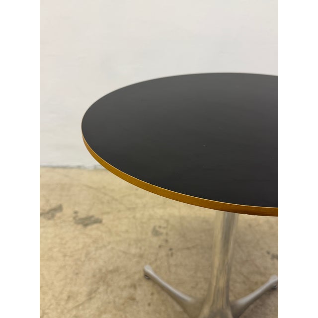 Black Nelson Pedestal Table by George Nelson for Herman Miller For Sale - Image 8 of 14