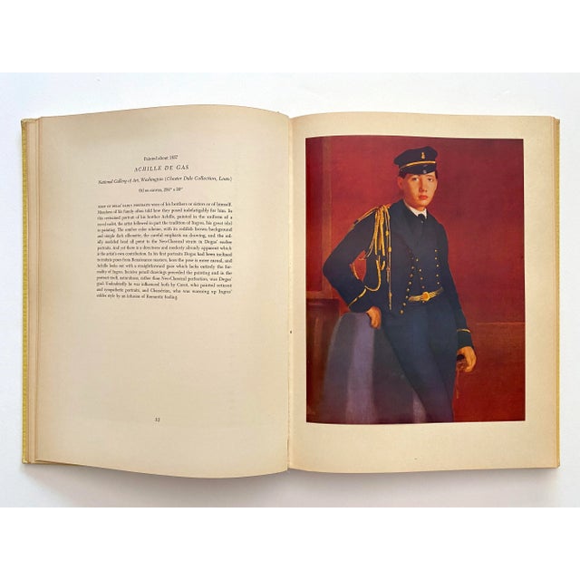 Edgar Degas Edgar Degas Vintage 1951 First Edition Lithograph Print Large Hardcover Impressionist Art Book For Sale - Image 4 of 13