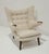 Mid-Century Modern Hans J. Wegner Ap19 Papa Bear Chair in Holly Hunt Alpaca For Sale - Image 3 of 12