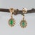 1.6Ct Emerald Earrings With Earth Mined Diamonds Accents: Solid 14k Gold, A Pair For Sale In Columbus - Image 6 of 7