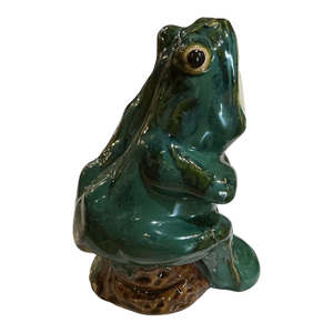 1930’s Majolica Terra Cotta Frog