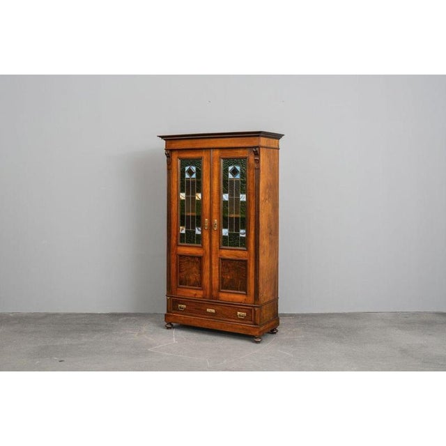Gründerzeit Oak Bookcase, 1900s For Sale - Image 5 of 18