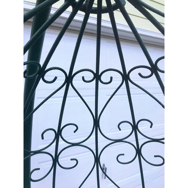 Wrought Iron Hanging Egg Chair & Stand Chairish