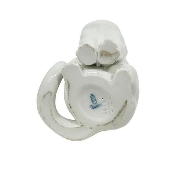 Sitting Cat Figurine by Robert Ullmann for Augarten, 1934 For Sale - Image 4 of 9