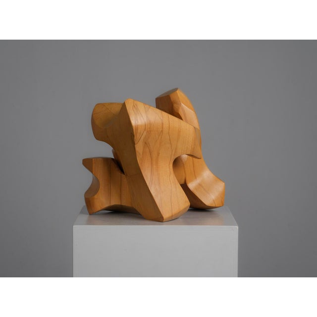 Joop Van Bergen, Interlocking Abstract, 1980s, Elm For Sale - Image 6 of 10