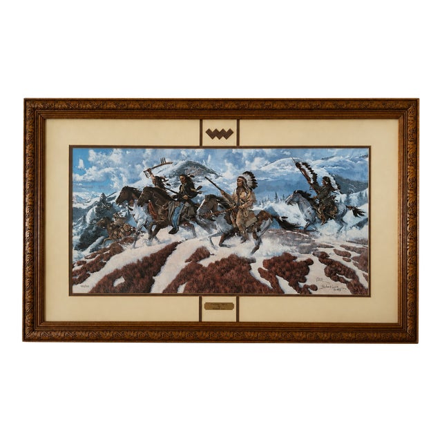 1990s Richard Luce Predator Spirit Signed Limited Edition Framed Western Print For Sale