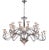 Collection Diamante Chandelier in Metal and Crystal by Jago For Sale