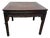 Antique Chinoiserie Style Hand Carved Rosewood Square Center Card Dining Table. For Sale