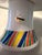 EXTREMELY RARE FIND For your consideration is a delightfully vibrant, rare vintage 1977 pedestal cake stand designed by...