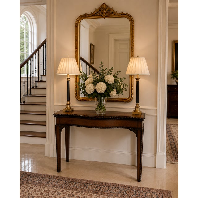 An exceptional antique Georgian Chippendale mahogany console card table dating from around 1770, beautifully proportioned...