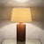 Wood Pair of Late 20th Century Brazilian Tigerwood Lamps With Custom Paper Shades For Sale - Image 7 of 10