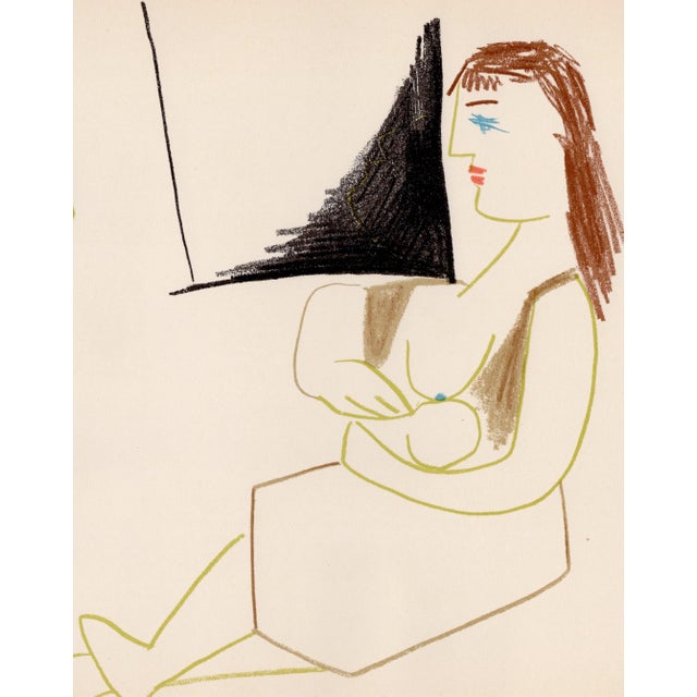 Pablo Picasso Pablo Picasso, The Painter and the Mother and Child, Nude, Lithograph, 1954 For Sale - Image 4 of 8