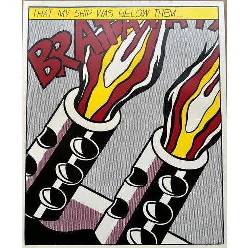 Roy Lichtenstein, As I Opened Fire Triptych, 1966, Lithographs, Set of 3 For Sale - Image 7 of 10