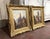 Evoking the picturesque character of historic France, this pair of antique oil paintings presents atmospheric views of...