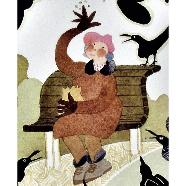 Rie Munoz, Feeding the Ravens, 1997 For Sale - Image 4 of 7