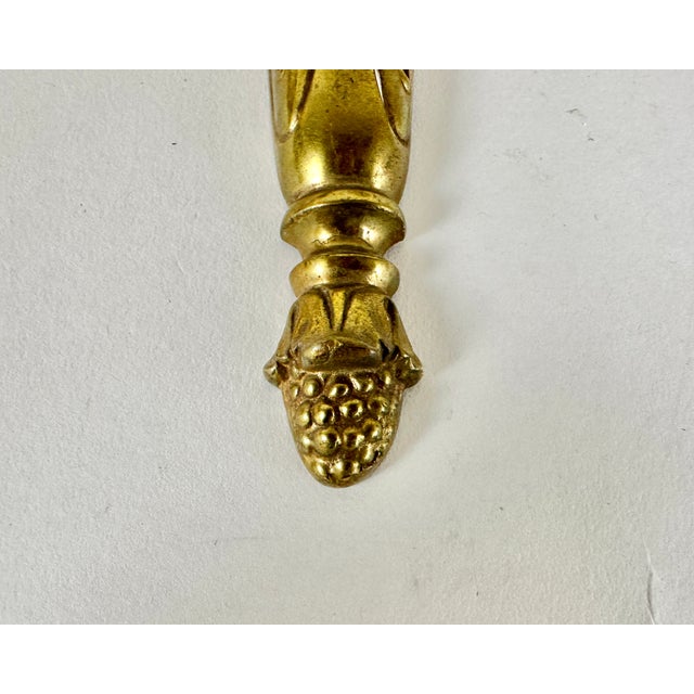 Mid-Century French Brass Wall Sconces, 1950s, Set of 2 For Sale - Image 4 of 7