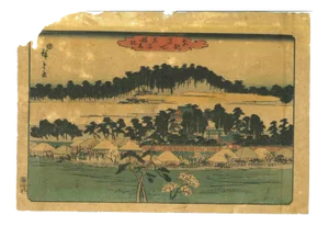 Utagawa Hiroshige, Japanese Landscape, Original Woodcut, 19th Century