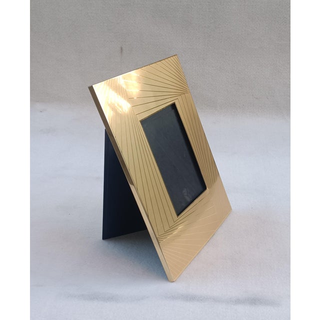 Gold Golden Metal Photo Frame, 1970s For Sale - Image 8 of 8