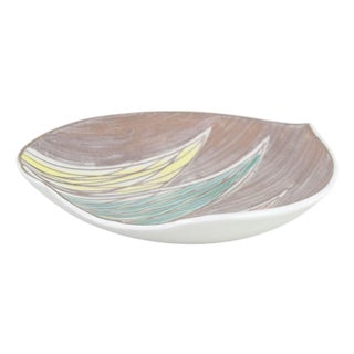 Ceramic Round Bowl with Geometric Pattern by Mari Simmulson for Upsala Ekeby, 1950s For Sale