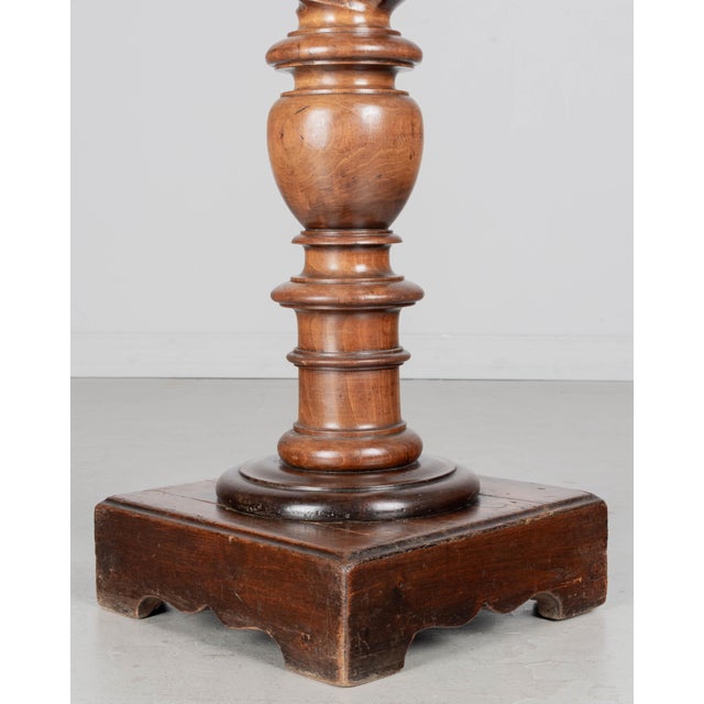 19th Century French Louis XIII Revival Barley Twist Column Pedestal For Sale - Image 11 of 13