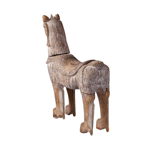 Vintage 'Dragon Horse' Chinese Qulin Temple Display For Sale In Providence - Image 6 of 9