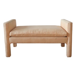 Karl Springer Style Parsons Bench, Circa 1980s For Sale