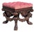 18th C Style Carved Italian Walnut Footstool Ottoman Bench For Sale