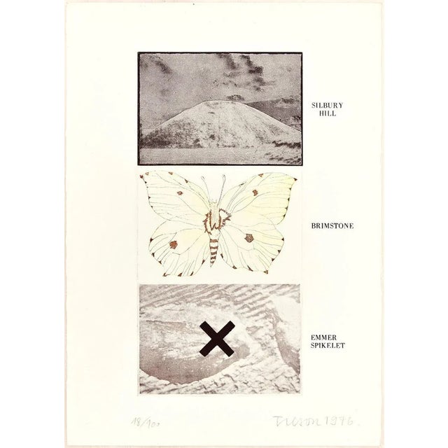 White Horse, Woodhenge is a black and white etching on rosaspina Fabriano watermarked paper, realized in 1976 by the...