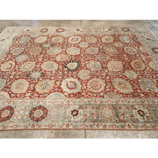 Galerie Shabab Collection Early 20th Century Persian Tabriz Carpet For Sale In New York - Image 6 of 9