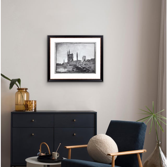 Leopold Halvoet, World War 1 Ww1 Trench Art, Belgian Soldier, Arras, France, 1915, Charcoal & Paper, Framed For Sale - Image 17 of 18