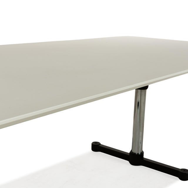 Modern Kitos Dining Table in White Wood from USM Haller For Sale - Image 3 of 12