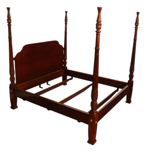 Councill King Size Mahogany Poster Bed Frame