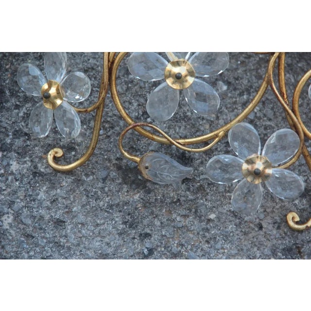 Mid-Century Modern French Crystal Ceiling Lights from Maison Baguès, Set of 2 For Sale - Image 9 of 10