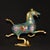 Traditional Late 19th Century Cloisonné Enamel Galloping Horse Statue on Swallow Base For Sale - Image 3 of 9