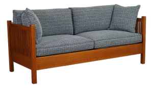 Stickley Mission Collection Oak Spindle Sofa