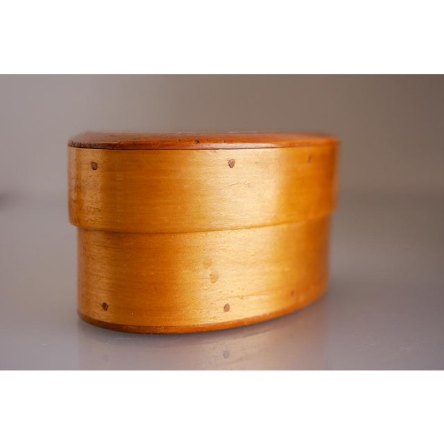 Vintage Swedish Bent Wooden Tine Box, 1920s For Sale - Image 3 of 12