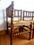 Pair of "spool" chairs, Dutch work circa 1920-1940 Pair of wooden chairs with a turned wood frame reminiscent of a spool....