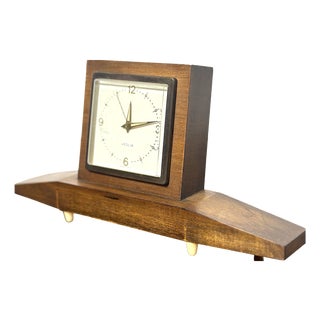 Vintage Veglia Table Clock, Italy, 1960s For Sale