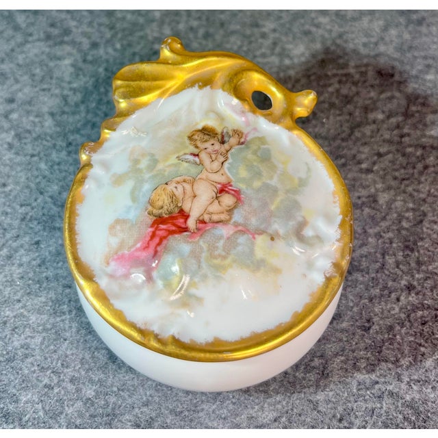 Antique Porcelain Pill/Trinket Box For Sale In Orlando - Image 6 of 9