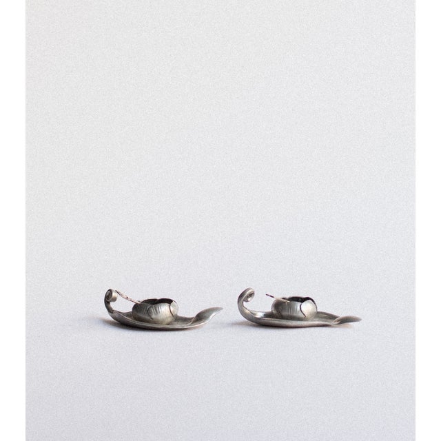 Art Nouveau Pewter Salt Cellars by A.E. Chanal, 1890s, Set of 4 For Sale - Image 6 of 6