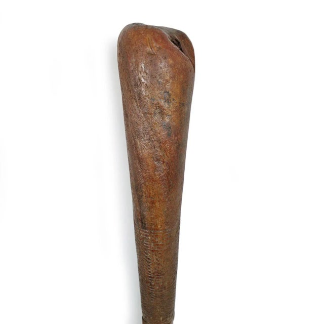 Vintage large pestle stick hand-carved by the nomadic Tuareg peoples of the Sahara region. Originally used for pounding...