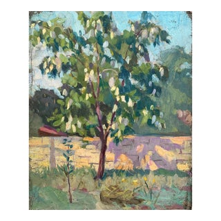 Vintage Summer Landscape Oil Painting, Ukrainian Impressionism, 1970s 39-30 For Sale