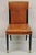 Late 20th Century French Art Deco Style Brown Leather Ebonized Frame Dining Chairs - Set of 8 For Sale - Image 18 of 18
