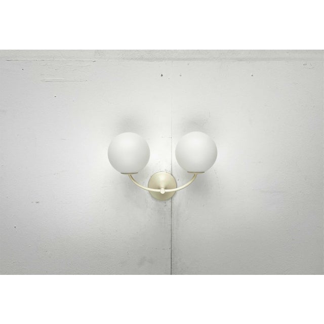 Mid-Century Modern Space Age Swiss Sconce in Glass and Metal by E.R. Nele for Temde, 1960s For Sale - Image 10 of 15