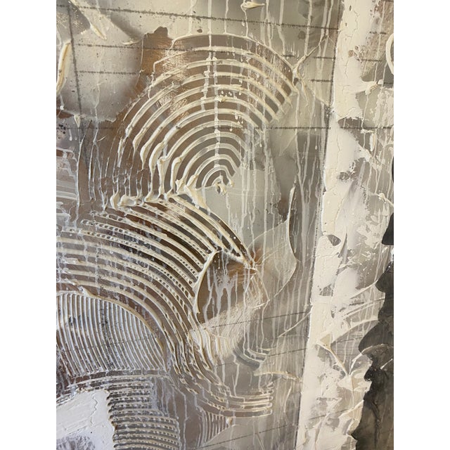 Very large and full of texture. Stamped ‘East Mark’ gallery NYC.