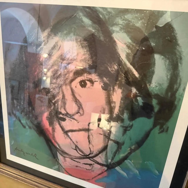 Light Pink 21st Century Pop Art Framed Self Portrait 1/500 Lithography by Andy Warhol For Sale - Image 8 of 13