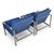 Blue Milo Baughman for Thayer Coggin Vintage Mid Century Modern T Back Lounge Chairs C. 1960s For Sale - Image 8 of 17